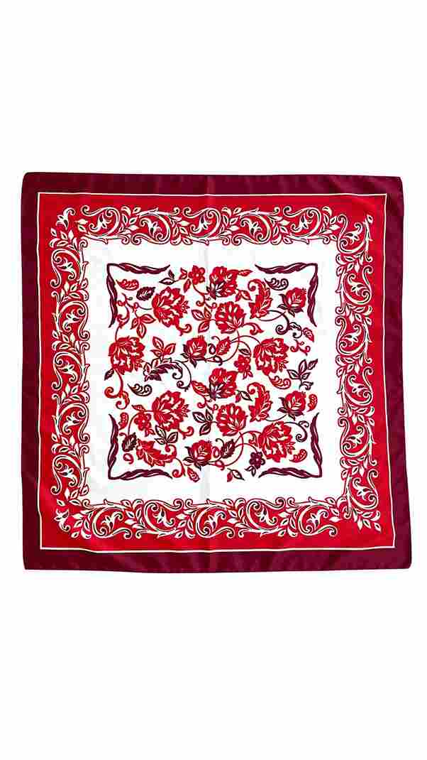 Desenli Fular Çok Renkli 70x70cm