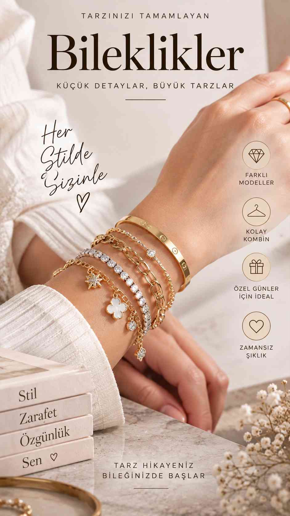 Bileklikler, Kadın Bileklik Modelleri ve Seçimi